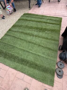 NYDJ Green Outdoor Artificial Grass Door Mat